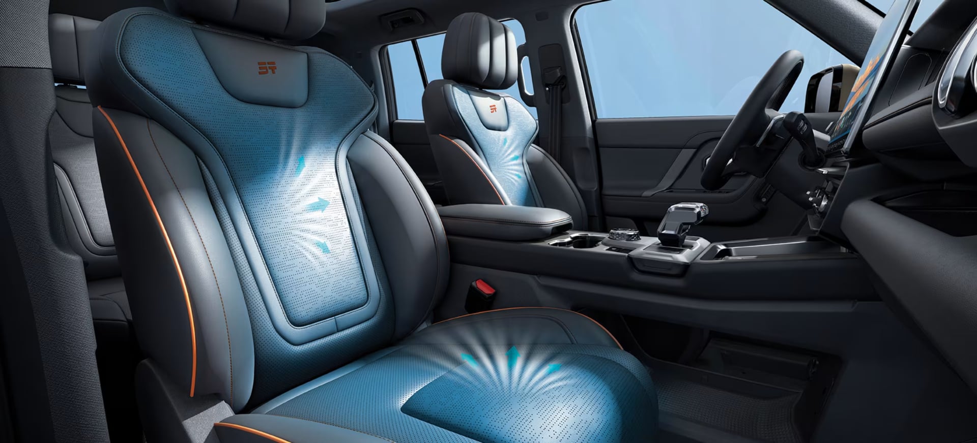 Asiento del conductor con ventilación