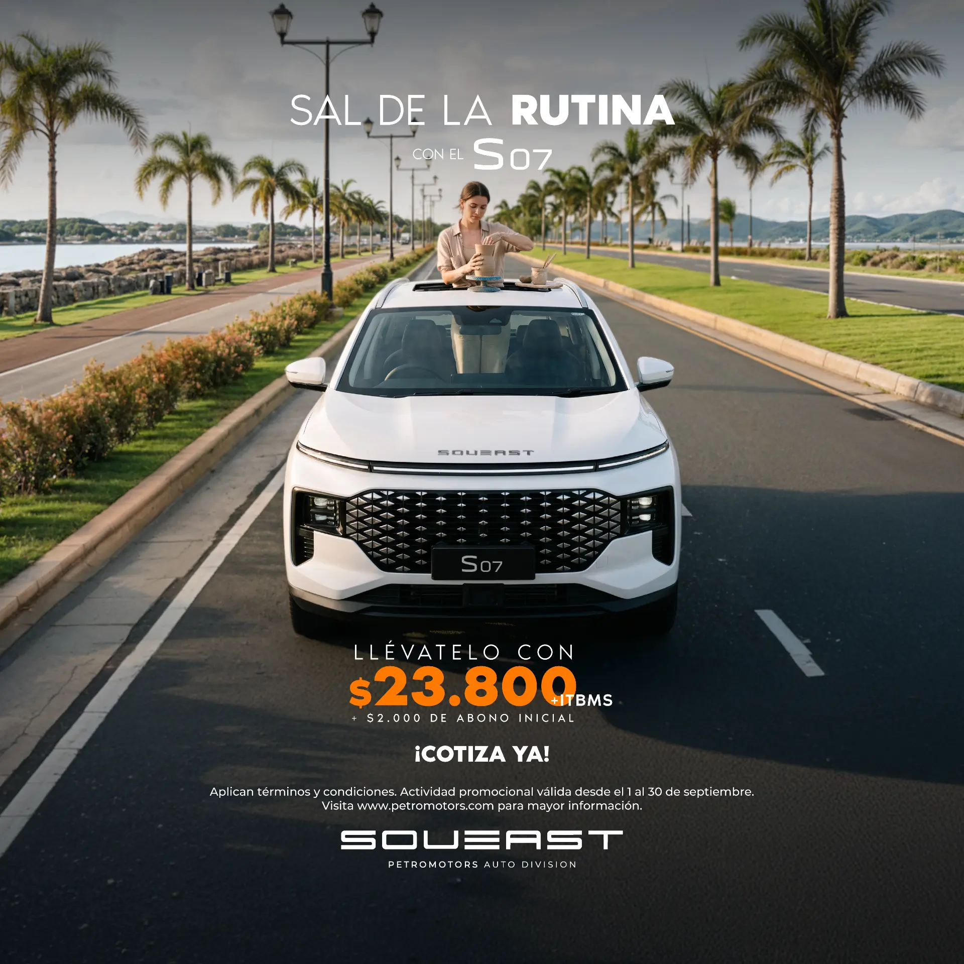 SOUEAST S07 LLÉVATELO CON $23,800 – SEPTIEMBRE 2026